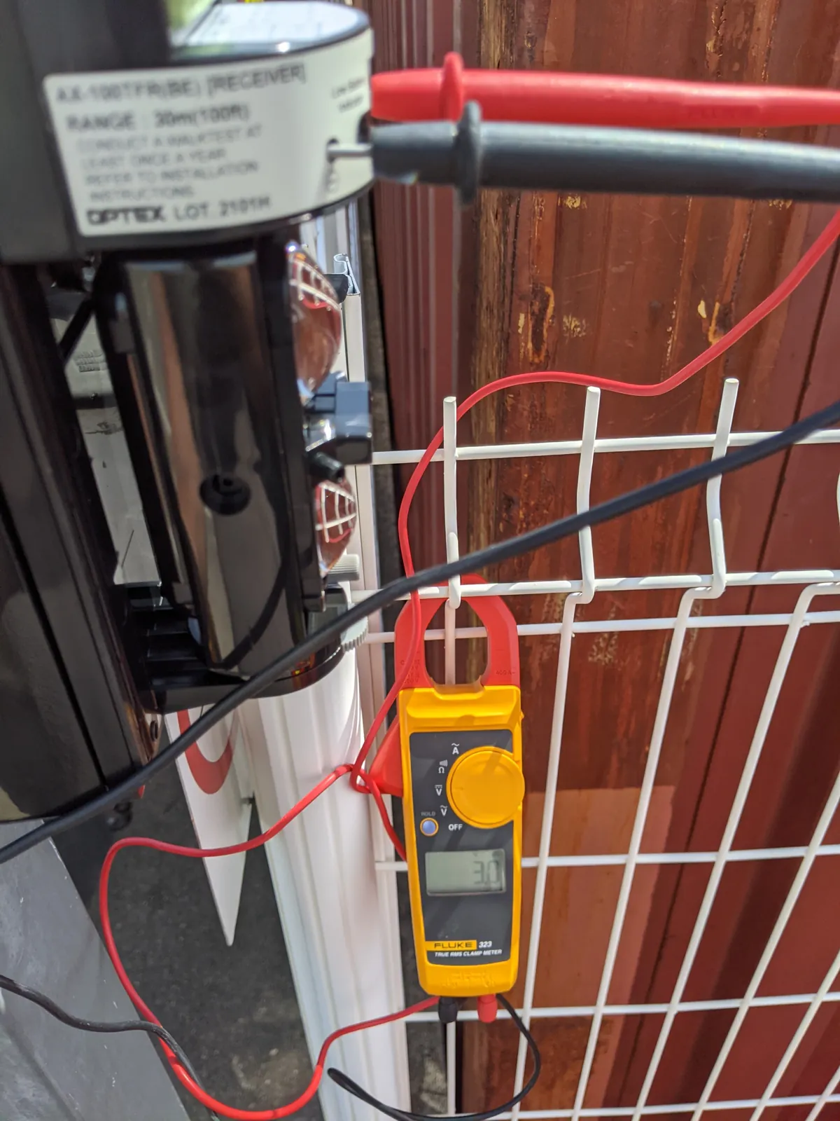 Barrière infrarouge Optex — réglage — installation No-Nc ELEC en PACA